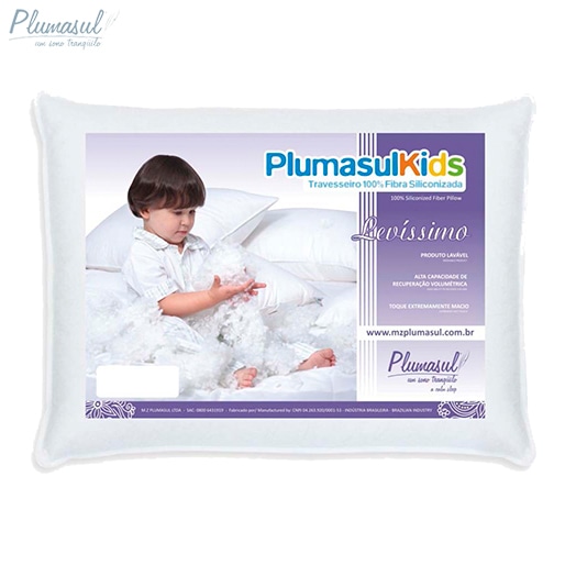 Travesseiro Fibra Siliconizada Plumasul 1223 30x40cm Branco dormir