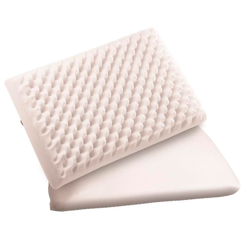 Gomos massageadores tornam o travesseiro ainda melhor Travesseiro Fibrasca Nasa UP3 cama espuma revestimento malha poliéster viscoelástico