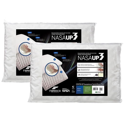 Travesseiro Fibrasca Nasa UP3 Travesseiro Fibrasca Nasa UP3 sono dormir cabeça conforto repouso descanso