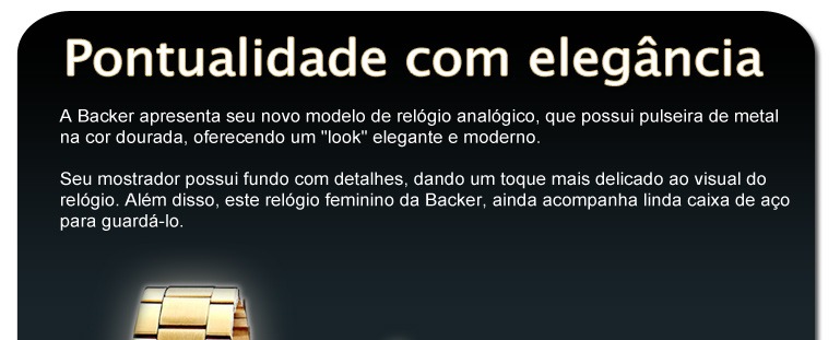Relógio Backer 3003145F