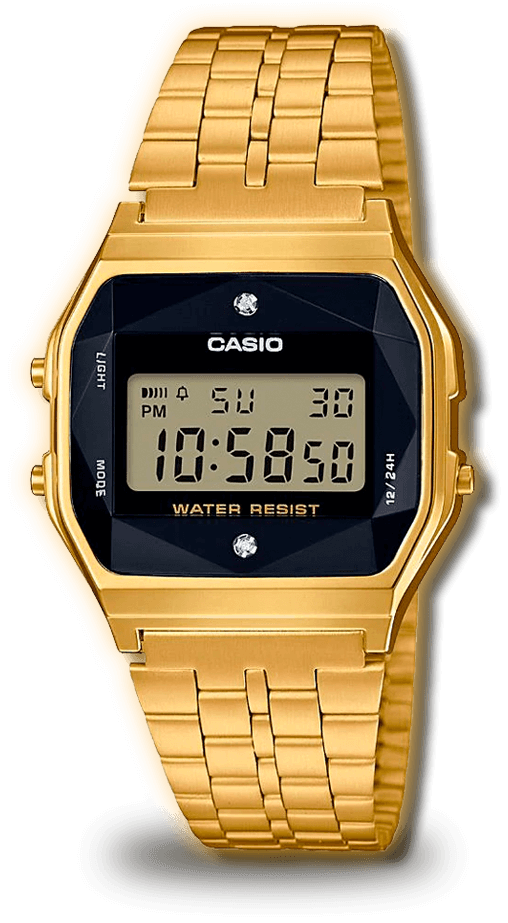 Relógio Feminino Digital Casio Vintage A159WGED-1DF Relógio Feminino Digital Casio Vintage A159WGED-1DF