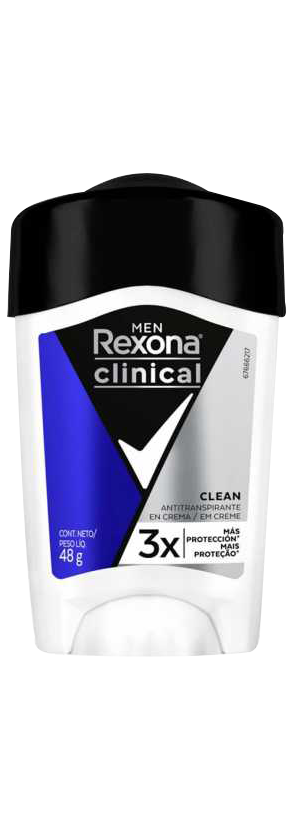 Desodorante Creme Rexona Clinical Men Clean