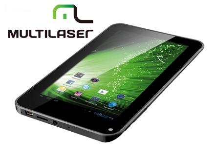 Tela touch capacitiva de 7 polegadas e memória flash de 4 GB