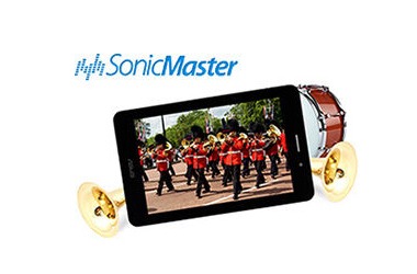 Ouça sons e efeitos mais cristalinos e reais com a tecnologia SonicMaster