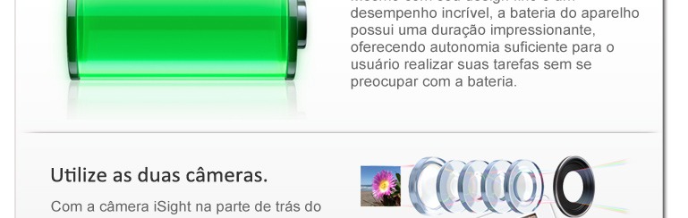 Utilize as duas câmeras