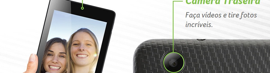 Tablet Câmeras Frontal Traseira