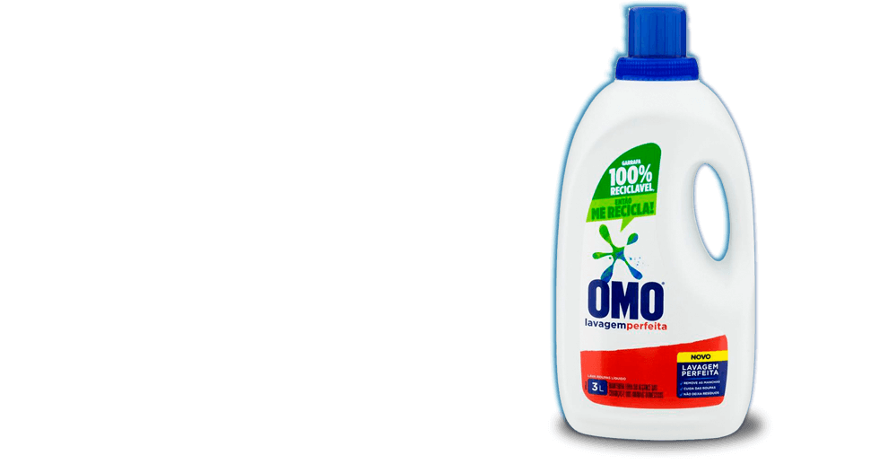 Sabão Líquido Omo Lavagem Perfeita rendimento remove manchas