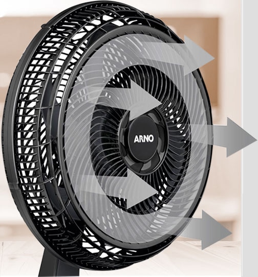 ventilador arno vf41 3 velocidades 4 inclinações