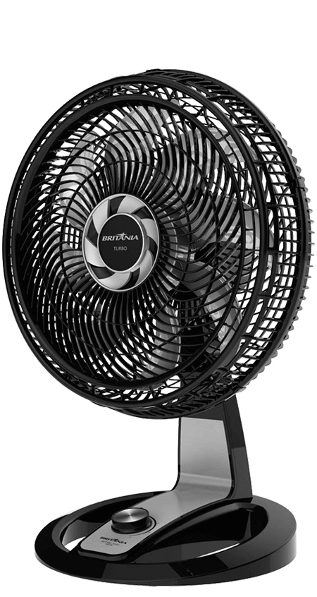 Ventilador Mesa Britânia Turbo BVT480 Preto/Prata Ventilador Mesa Britânia Turbo BVT480 Preto/Prata