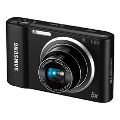 câmera Samsung ST 64 Preta close