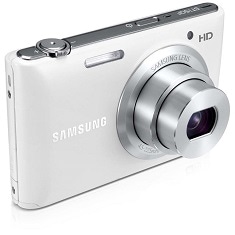 câmera Samsung Smart ST150F Branca detalhe