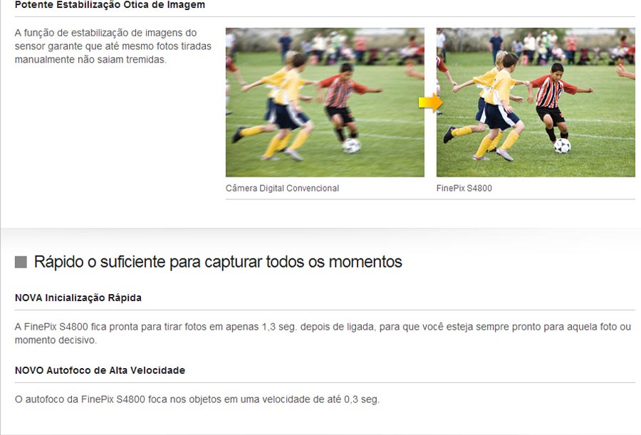 Sensor para Estabilizar a Imagem