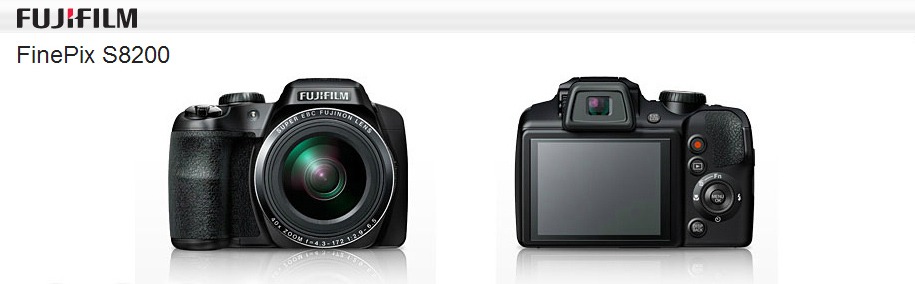 Câmera FujiFilm FinePix S8200 Preto