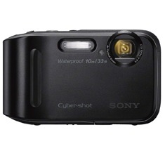 câmera digital Sony Cyber shot DSC TF1 Preta de costas