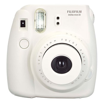 câmera instantânea Fujifilm Instax Mini 8 Branco de frente