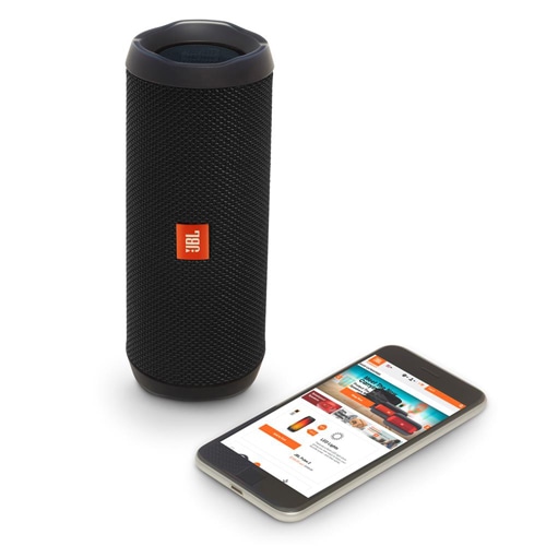 Permite transmissão de músicas sem a necessidade de fios Caixinha Portátil JBL Flip 4