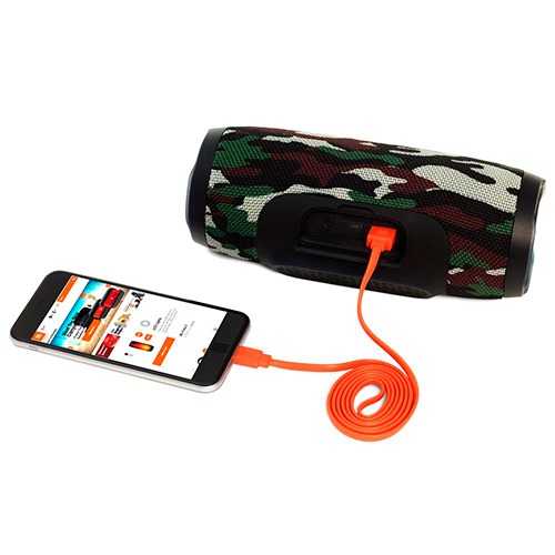 Compartilhe via bluetooth Caixa de Som Portátil JBL Charge 3 Squad Edição 20 Watts Potência