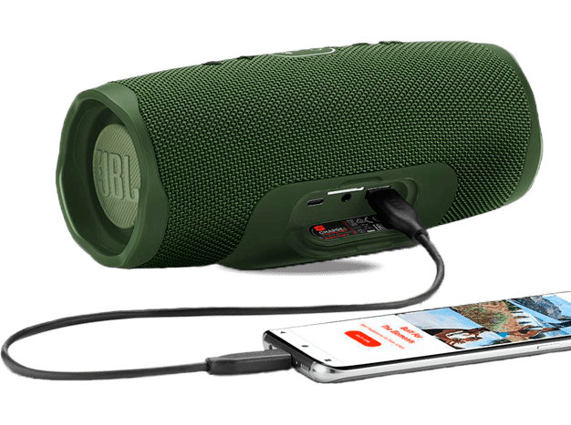 Carrega seu telefone enquanto a música toca Caixinha Som JBL Charge 4