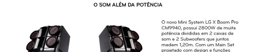 Mesa profissional DJ Mini System LG X-Boom Pro CM9940
