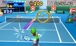 Modo Exibição Jogo Mario Tennis Open 3DS