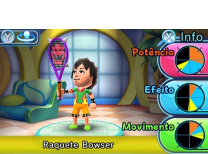 Personalize Jogador Game Mario Tennis Open 3DS