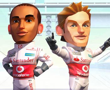 F1 Race Stars Hamilton Jenson Button McLaren