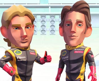 F1 Race Stars Räikkönen Romain Grosjean Lotus