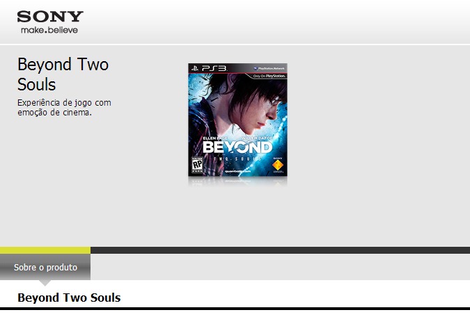 Jogo Beyond: Two Souls - PS3