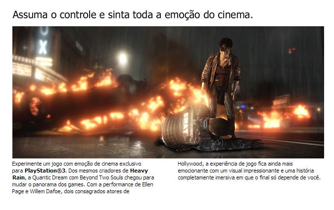 Um psicológico jogo interativo dos criadores de Heavy Rain