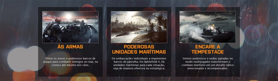 Battlefield 4 possui unidades marítimas para modos ofensivos ou estratégicos