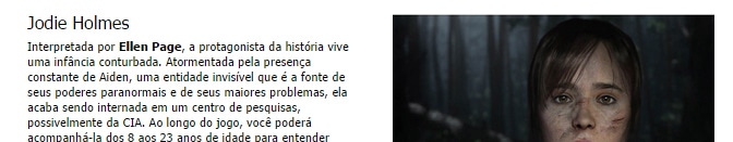 Game Beyond two souls jodie holmes interpretada ellen page