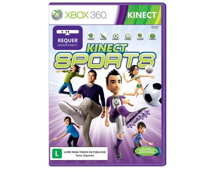 Kinect™ Sports utiliza os movimentos do corpo - Vários jogos esportivos, sem controle remoto!