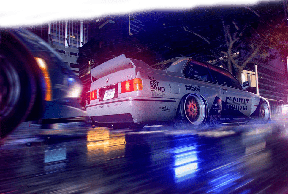 Mitsubishi, BMW, Mercedes e Chevrolet são algumas das marcas presentes no jogo Need for Speed Heat PlayStation 4 marcas