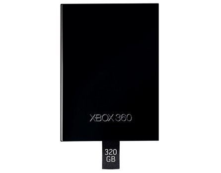 HD 320GB Microsoft para X360 Preto close