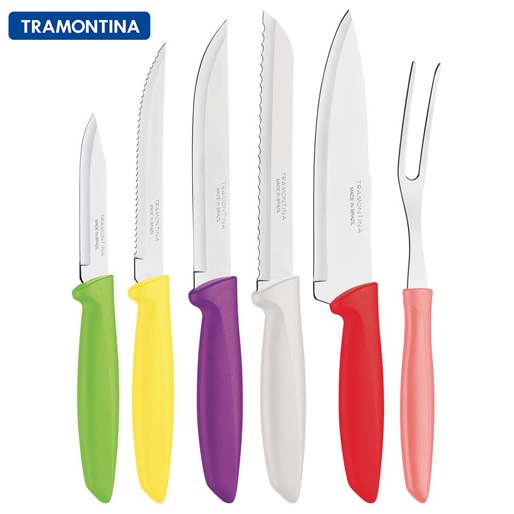 Conjunto de Facas e Garfo Trinchante Tramontina Plenus 6 peças
