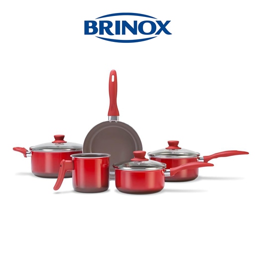 Conjunto de Panelas Brinox Ceramic Life Smart Panelas Brinox Ceramic Life Smart Conjunto 5 Peças