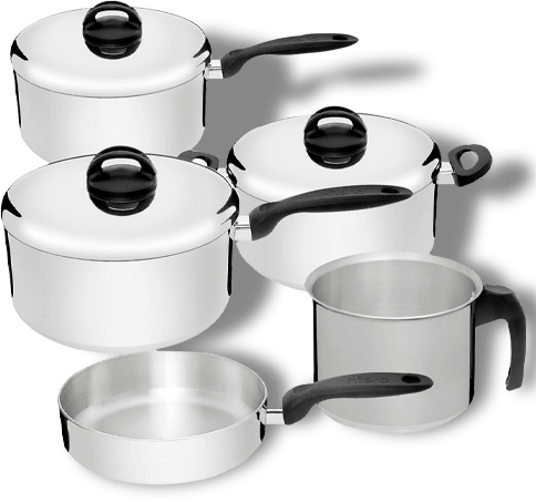 Design moderno e sofisticado Conjunto 5 Panelas Nigro Eterna