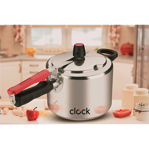 Panela de Pressão Clock Polida – 4,5 L Panela Pressão Clock Polida 5 Litros comida
