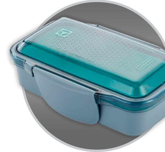 Facilidade de abertura com a tampa Easy-Open Marmita Lunch Box Electrolux versátil tampa easy-open