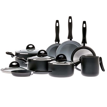 conjunto de panelas Brinox Ceramic Life Preto 4740 100 8 peças