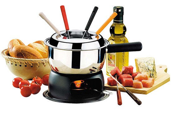 Aparelho de Fondue Brinox 1246/116 - 12 Peças Aparelho Fondue Brinox 1246/116 12Peças queijo carne chocolate