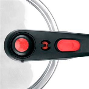 panela de pressão Clock Polida Conforto 4 L de cima