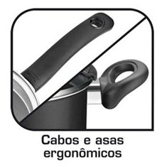 conjunto de panelas Rochedo Agile ergonomia