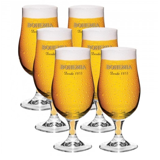 Conjunto de Taças para Cerveja Crisal Bohemia Pilsen