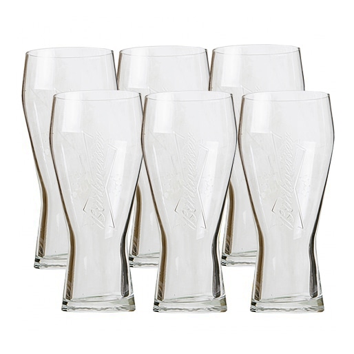 Conjunto de Copos para Cerveja Crisal Budweiser