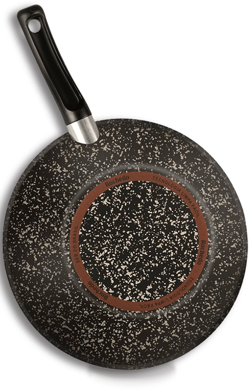 Panela Wok Rochedo Stone Pro antiaderente reforçado