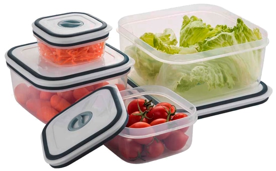 Conjunto de Potes Herméticos Electrolux em Polipropileno – 4 Peças Conjunto Potes Herméticos Electrolux 4Peças cozinha marmita