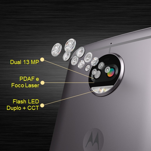 Smartphone Motorola moto g⁵ˢ Plus XT1802 Câmera 8MP 13MP