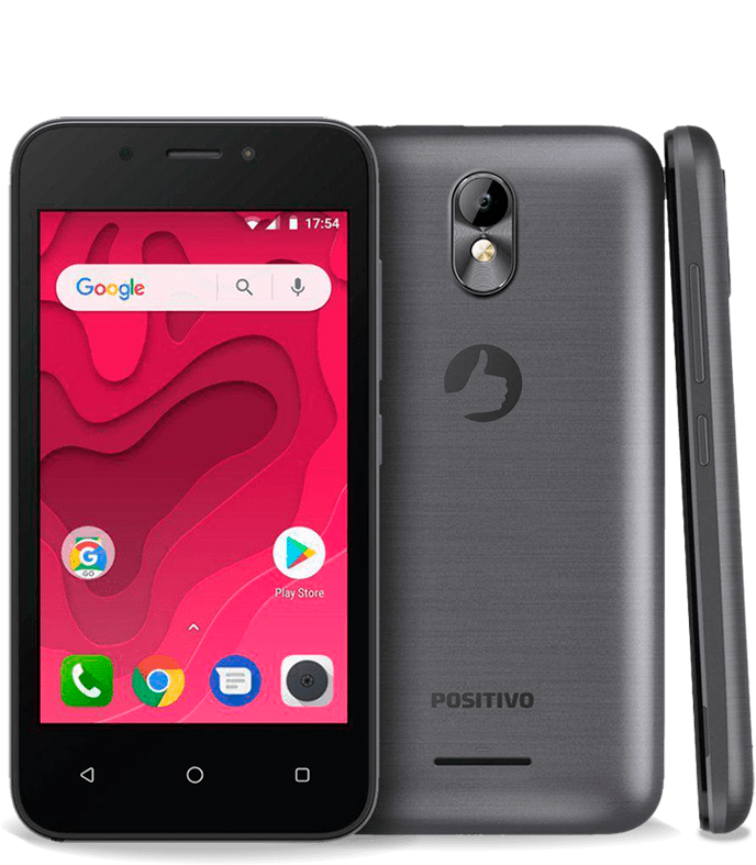 Smartphone Positivo Twist Mini S431 Grafite com 8GB, Tela 4”, Android Oreo,  Dual Chip, Câmera 5MP, 3G, Wi-Fi, Bluetooth e Processador Quad-Core de 1.3  | Ponto