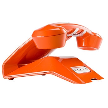 telefone digital sem fio Retro Fashion Sixty Sagemcom Laranja traseira